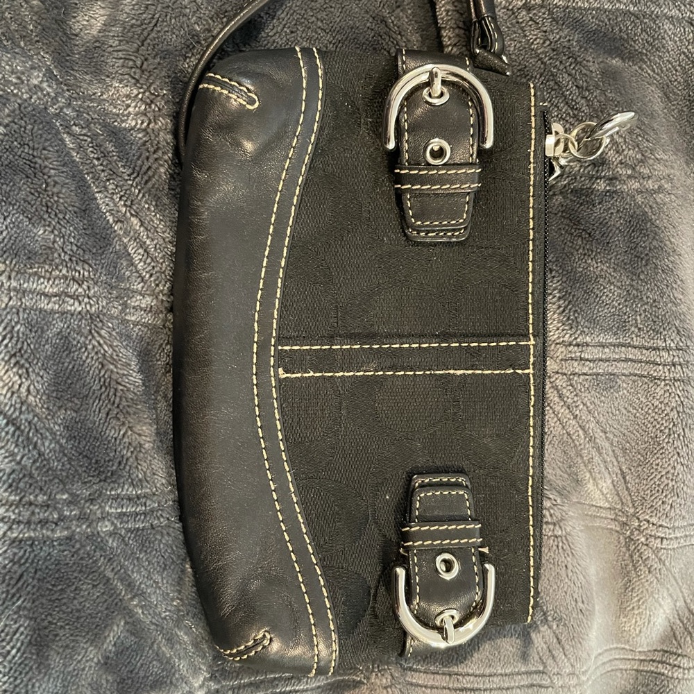Black Coach Wristlet